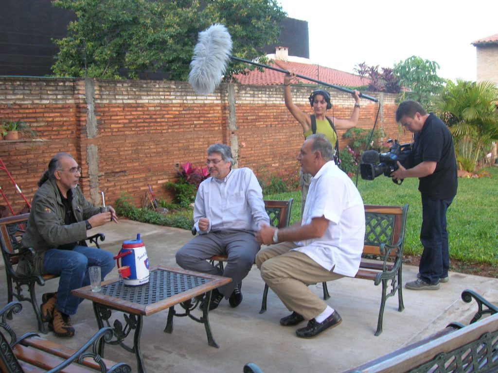 Fernando Lugo en su casa. Agosto del 2008 Un momento de la entrevista grbada para "Informe Semanal" de TVE