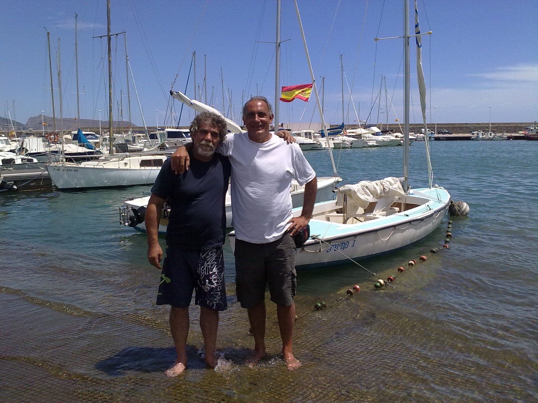 Junto a Pablo Banco en la rampa de Altea.