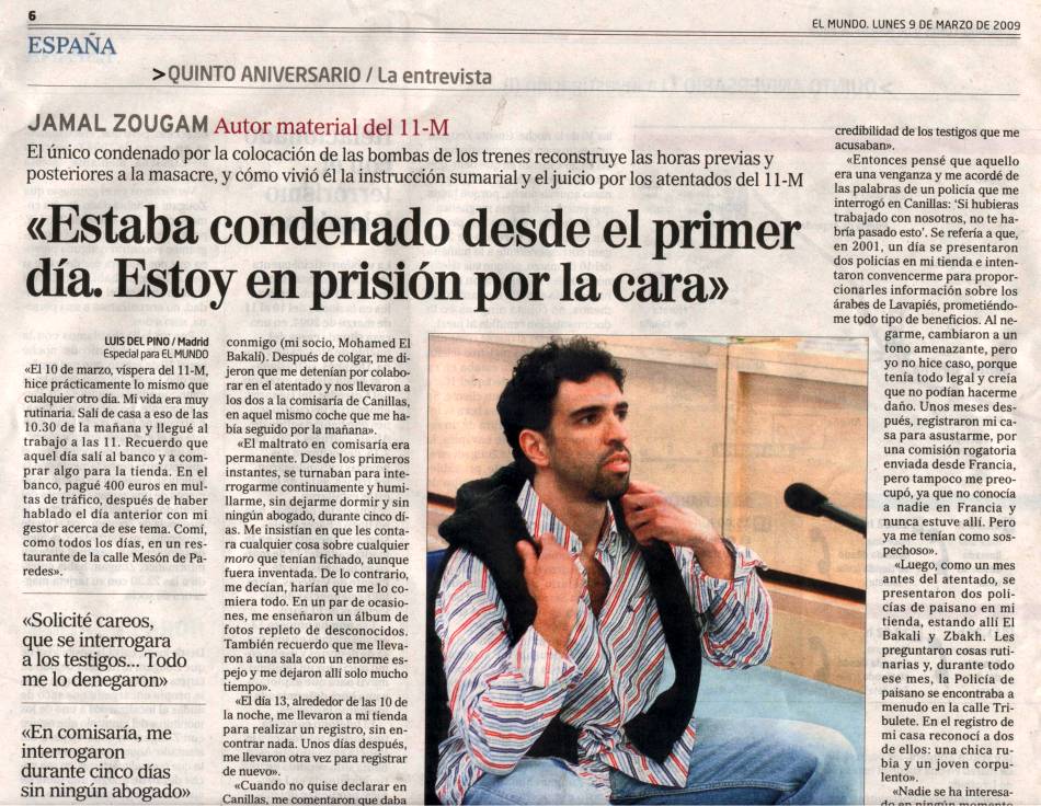 Jamal Zougan en El Mundo :