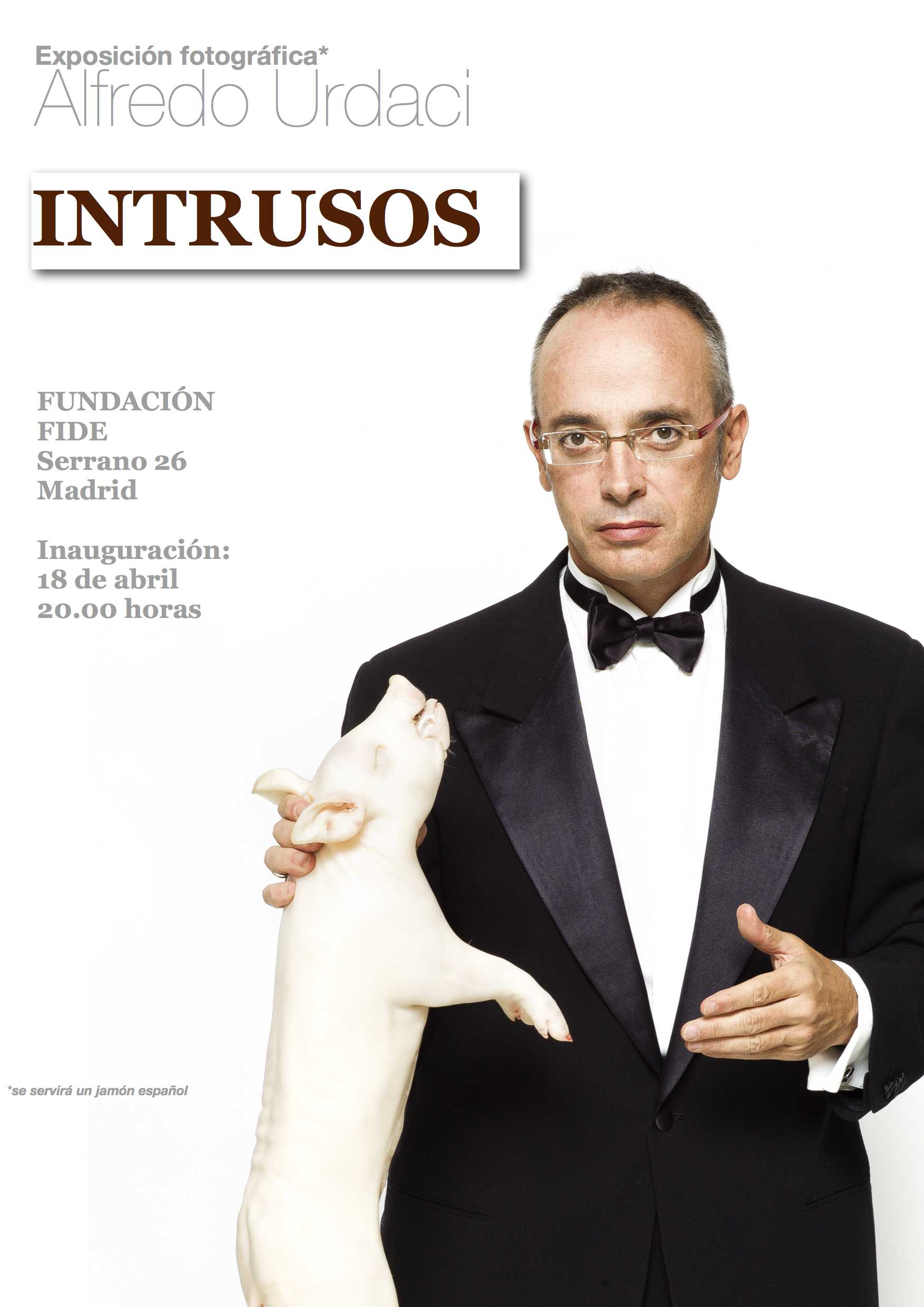 Exposición fotográfica de Alfredo Urdaci. Invitación