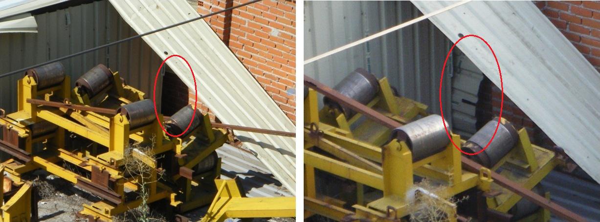 Foto 16.- el 20 de agosto aparece una nueva chapa en el hueco abierto