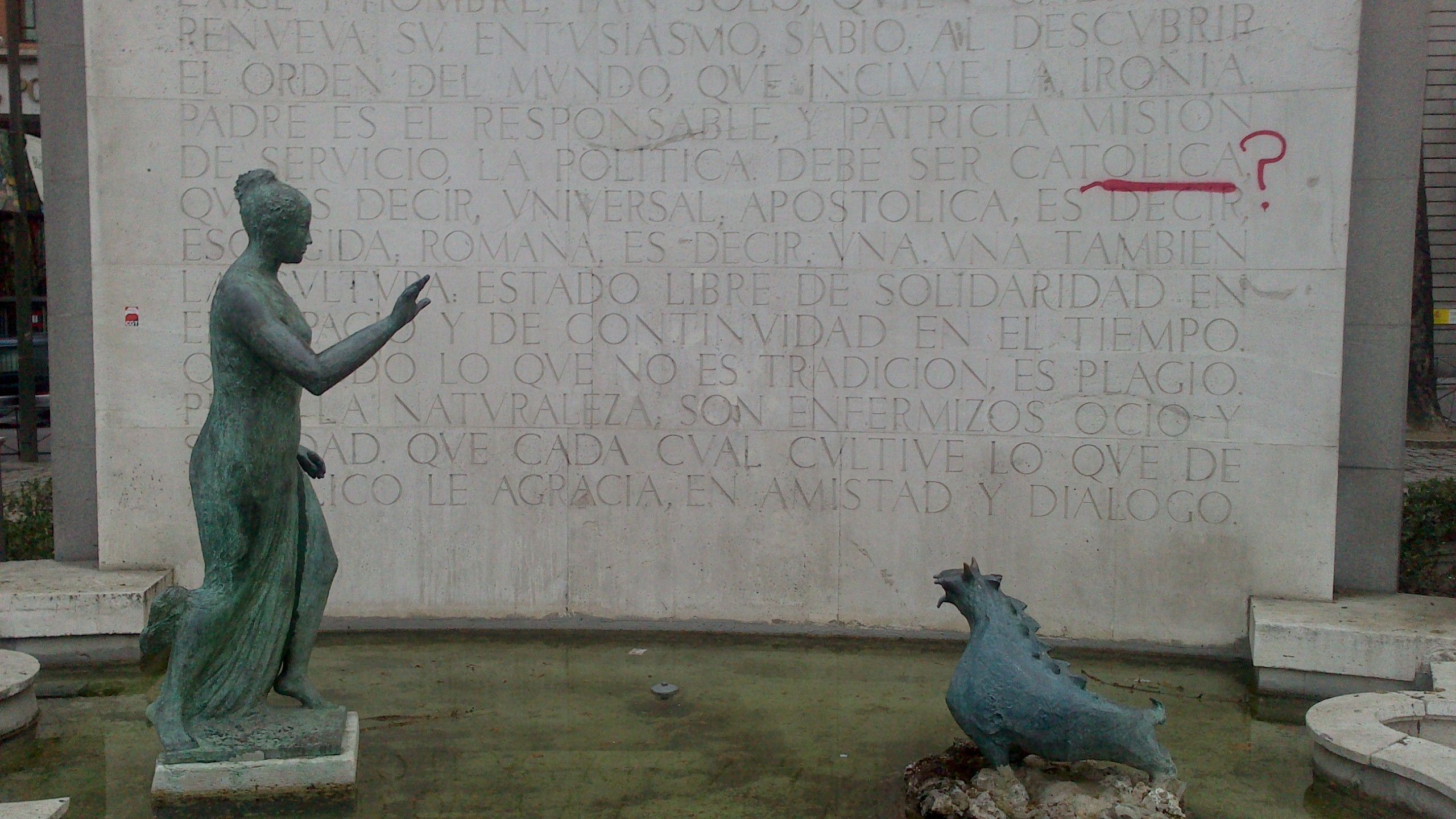 El Monumento a Eugenio D'Ors en el Paseo del Prado