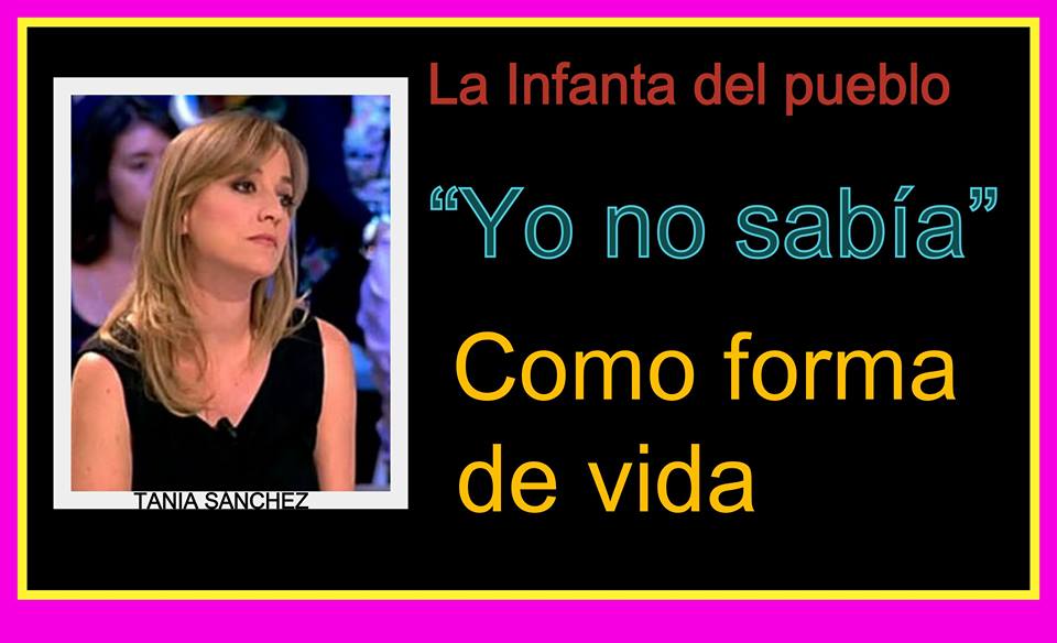 Tania Sánchez la yo no sabía como forma de vida