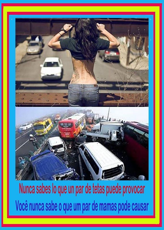 Nunca sabes lo que un par de tetas puede provocar