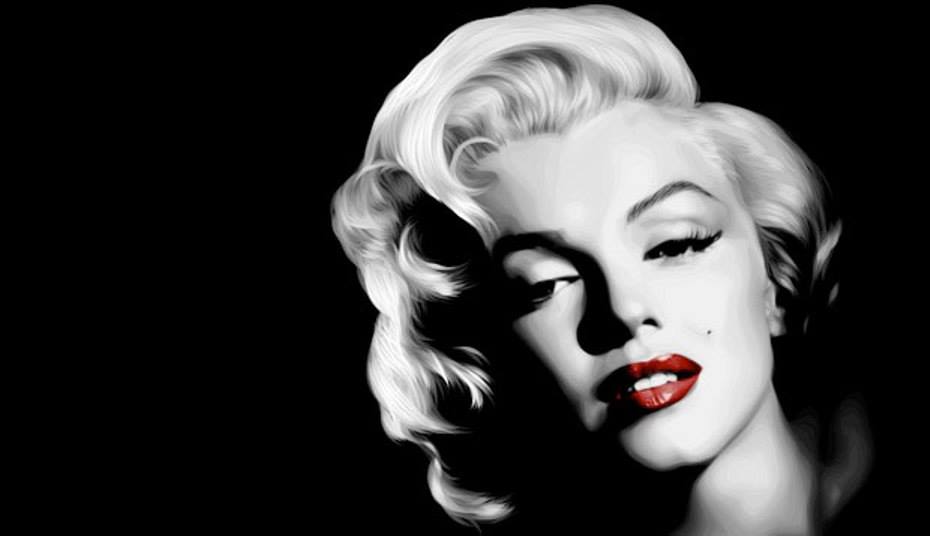 los labios rojos de Marilyn