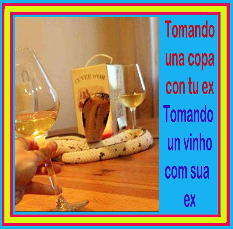 Tomando una compa con tu ex