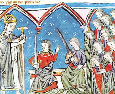 AlfonsoVII recibe vasallaje de Ramón berenguer IV