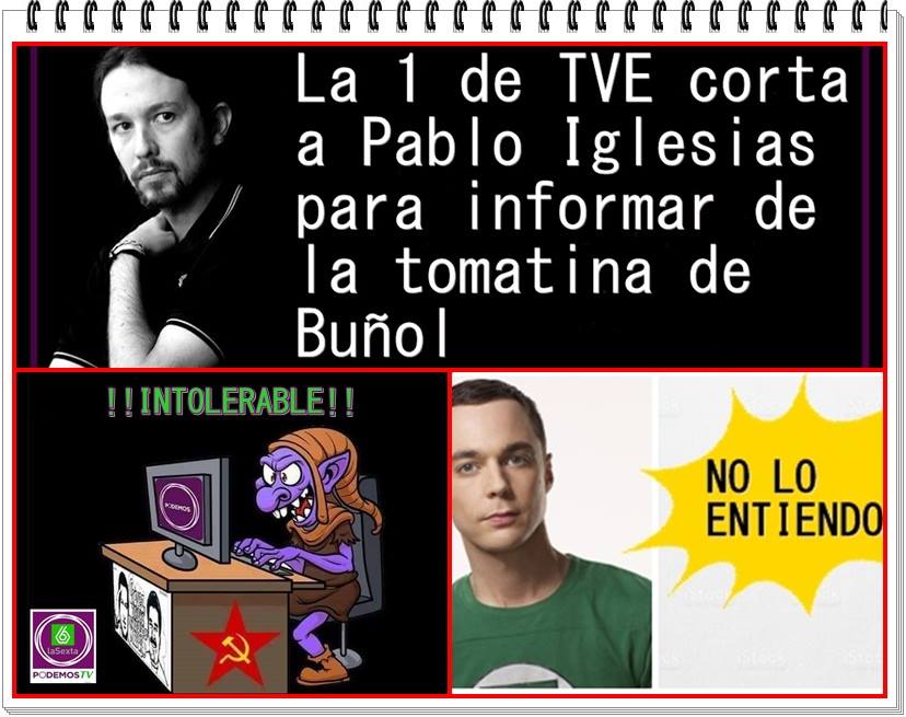 La 1 de TVE corta a Pablo Iglesias