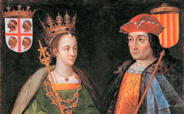 la Reina Petronila I y el conde de Barcelona Ramón Berenguer IV