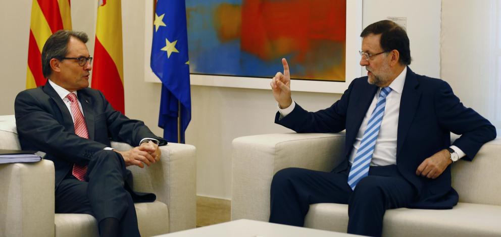Artur Mas y el presidente del Gobierno, Mariano Rajoy