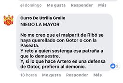 Curro de Utrilla, fundador de Palmaria, niega la realidad a sus acólitos