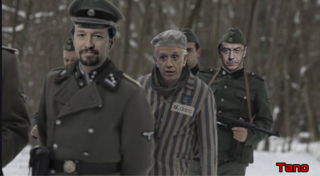 Los podemitas intentando acabar con la libertad de Información y expresión,¿ hasta donde llegarán? Ilustración de Tano