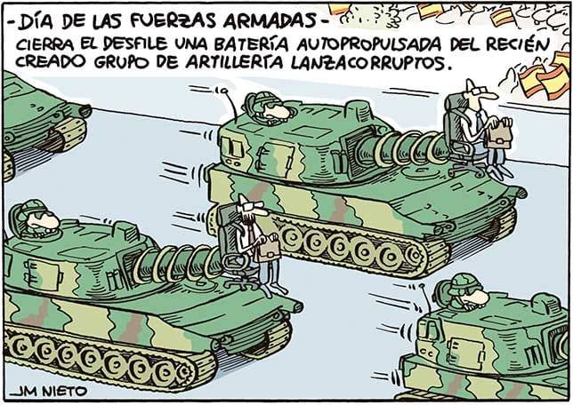 Día de las Fuerzas Armadas. Humor de JM Nieto