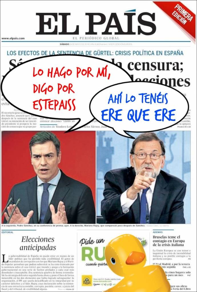 La mierda política enmierda España. Linda Galmor