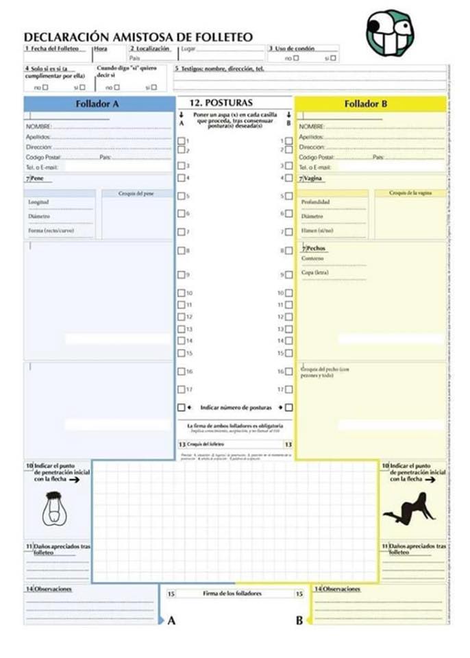 Declaración amistosa de folleteo