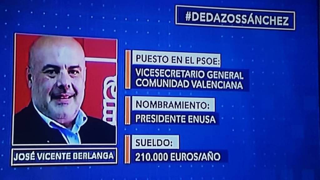 Dedazos Sánchez. José Vicente Berlanga