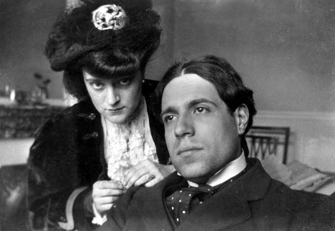 Eugenio d'Ors y su mujer, María Pérez-Peix