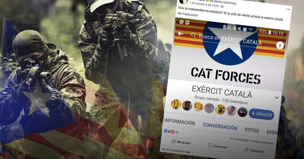 La Policía sigue a un grupo separatista que hace prácticas de tiro