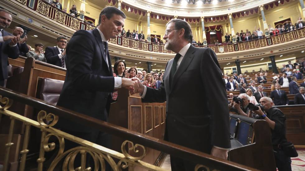 Pedro Sánchez, presidente del Gobierno tras ganar la moción de censura a Rajoy