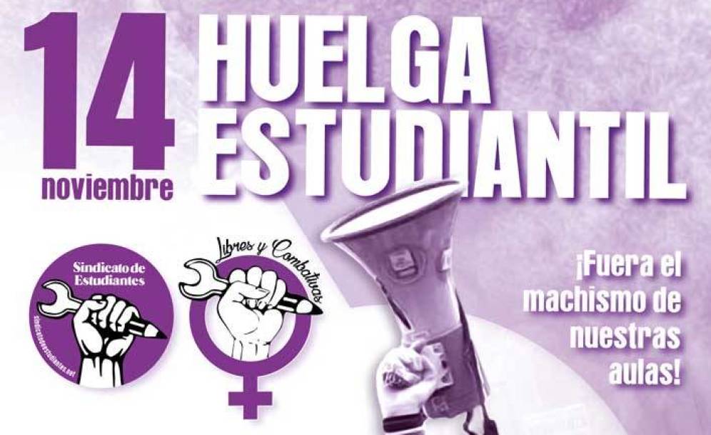 Con este cartel ha llamado a la huelga el Sindicato de Estudiantes