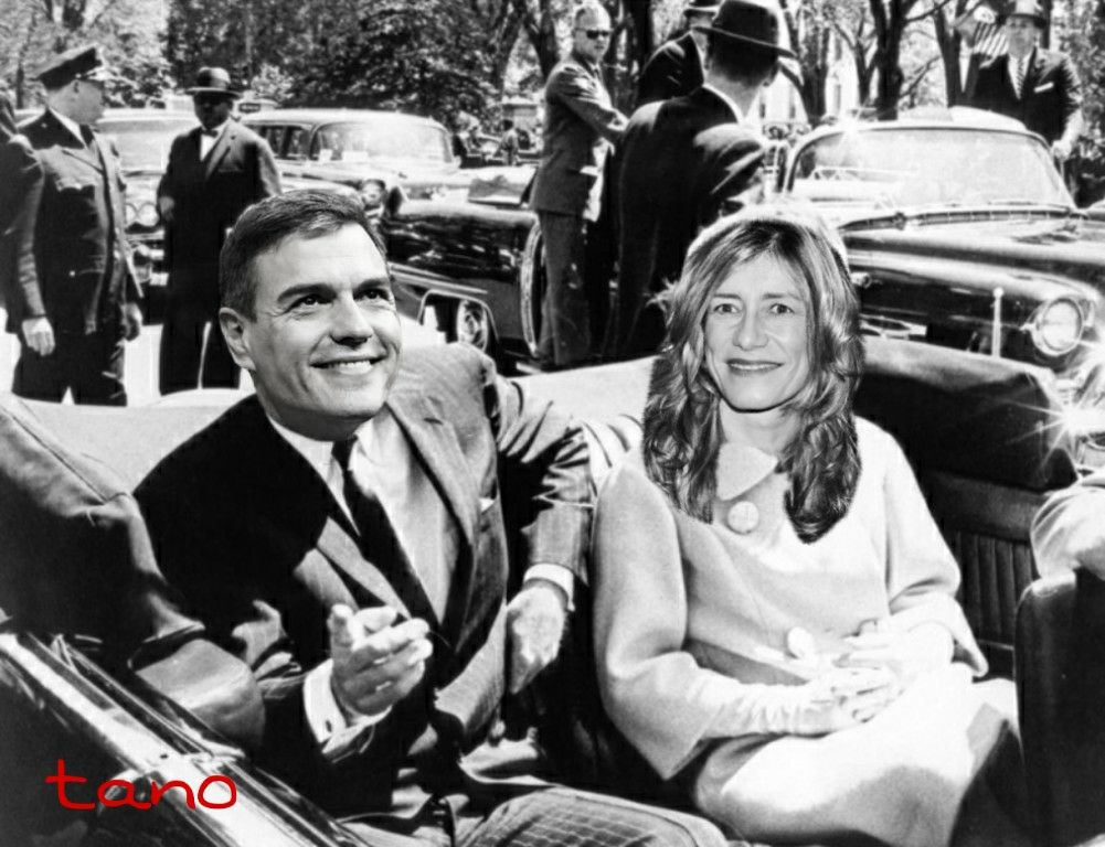 La super Estrella de la política populista Española estaba en el punto de mira de un lobo solitario , los perdigones de calibre 4,5 aminazaron su vida. Ilustración de Tano