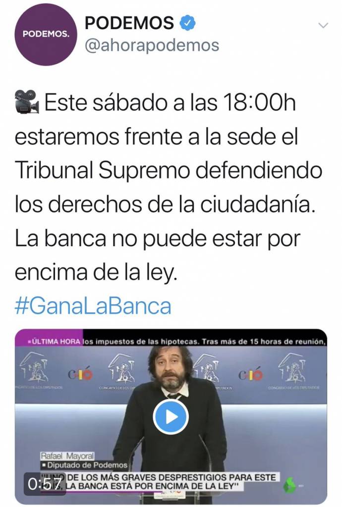 Sería más coherente que antes de llamar a la manifa, los Marqueses de Galapagar rehicieran la escritura de hipoteca del casoplón por el valor real de mercado