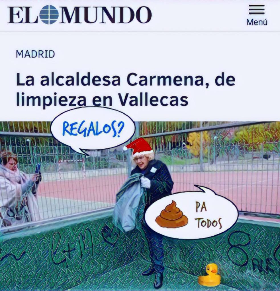 Ya está por aquí Santa Claus! Aunque si es de izquierdas es más de recibir que de dar. Por Linda Galmor