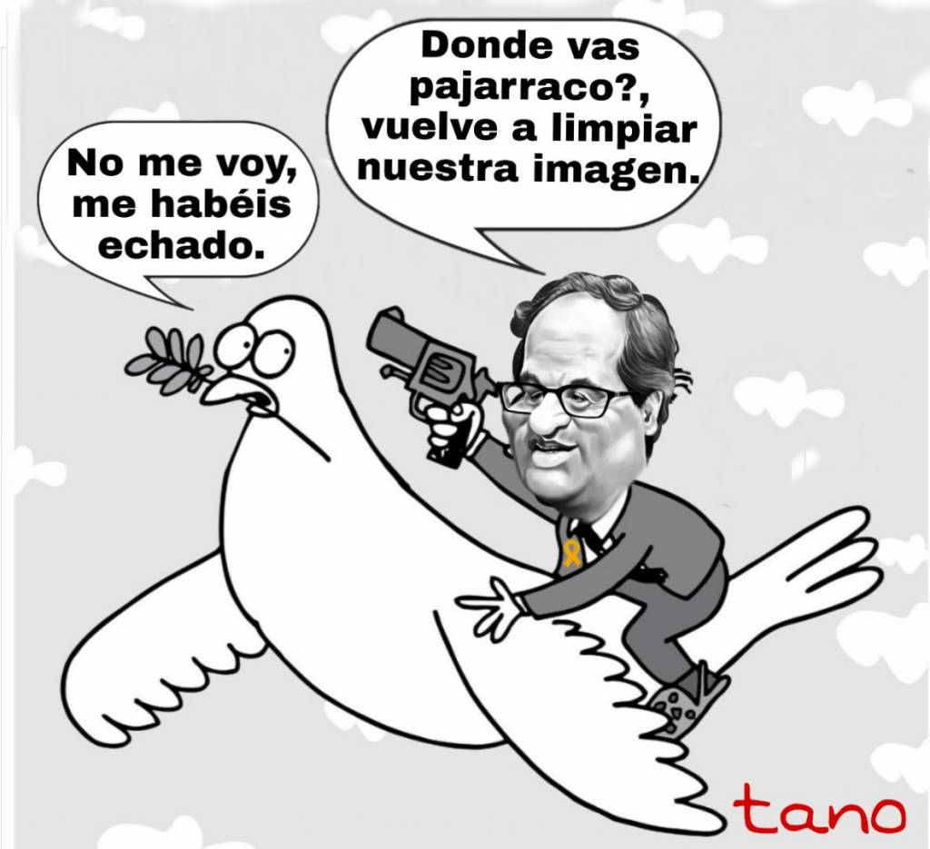 Torra secuestra la paloma de la Pza. Por Tano