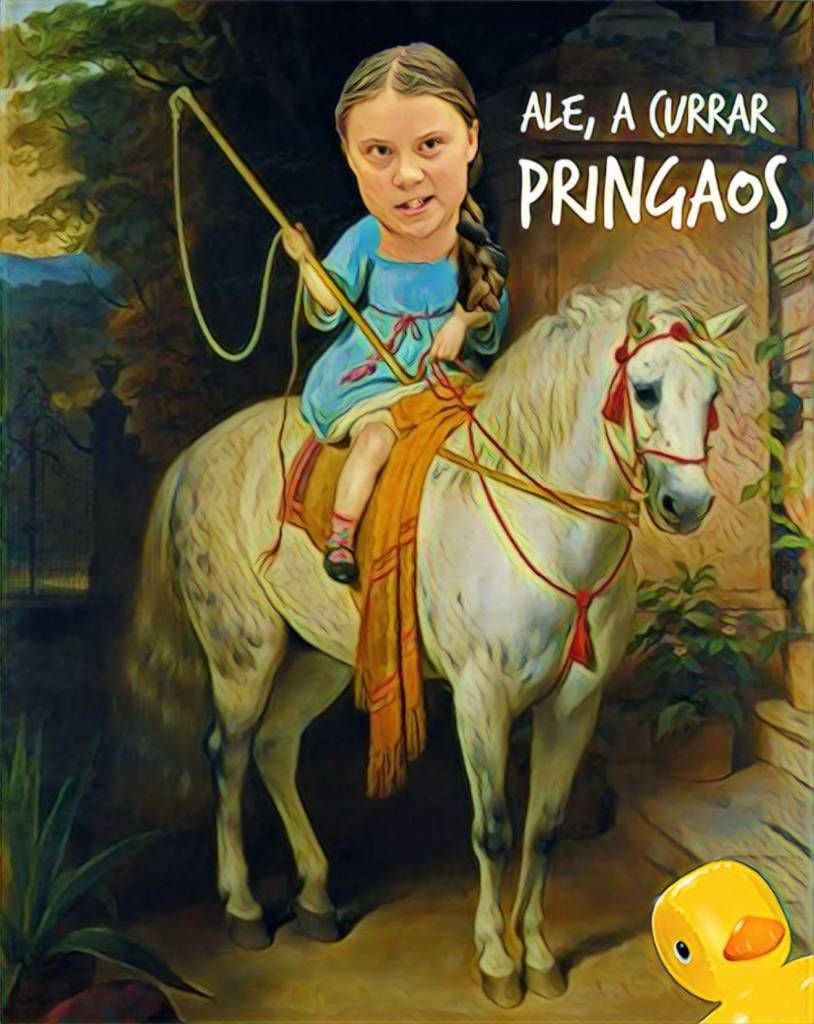 Pobre Greta a la que está haciendo sufrir la progresía para dejarnos meter mano en nuestros bolsillos. Todo muy miserable. Por Linda Galmor