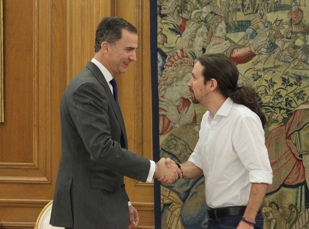 Pablo Iglesias pretende que el Rey convenza a Pedro Sánchez de que incluya a Podemos en su Gobierno