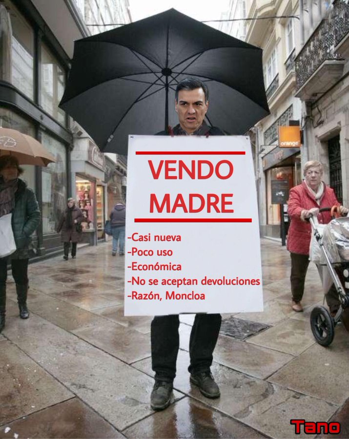 Y así es como Pedro Sánchez empezó a vender todo aquello que no le importa, su alma, su madre, un país.... Popilusmi y entreguismo de izquierdas ¿Y de derechas? Ilustración de Tano