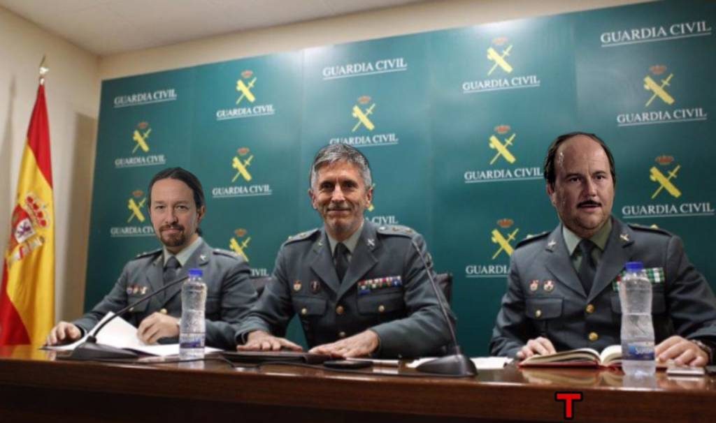 Parece que son unos golpistas, pero no digo que lo sean, solo que parece. Ilustración de Tano