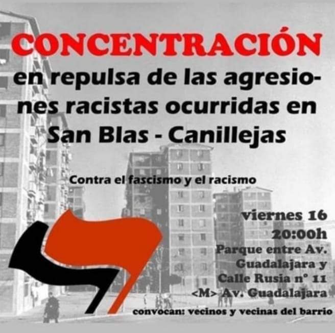 Concentración en el barrio de San Blas