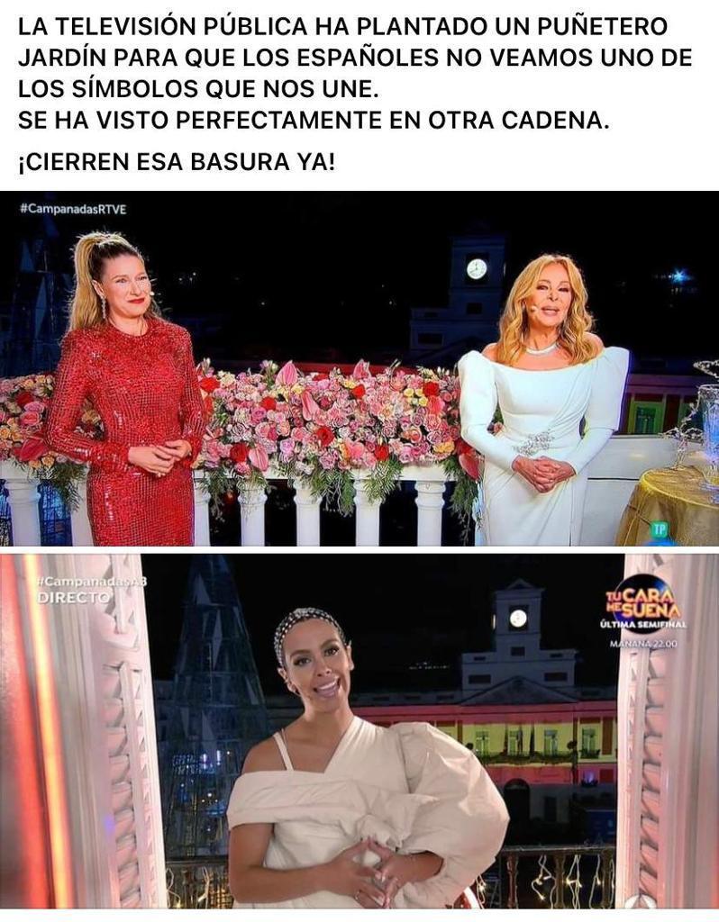 Guerra del fin de año en los medios durante las uvas de Nochevieja