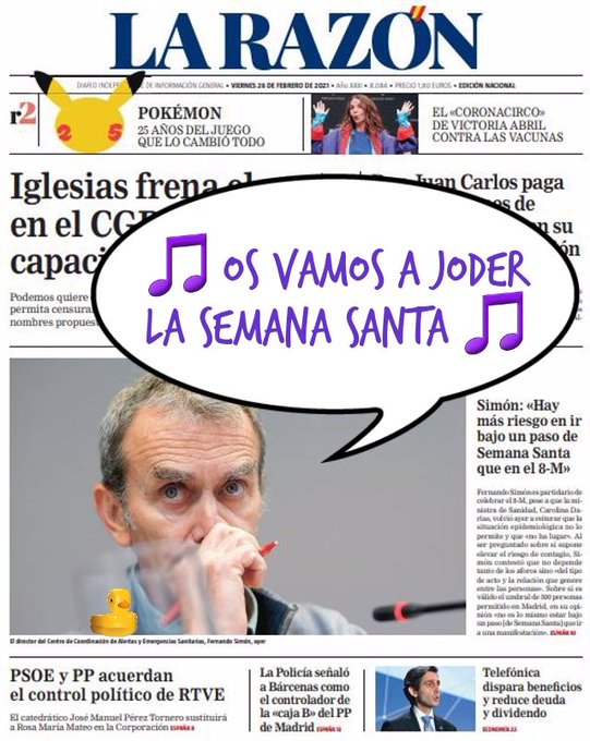 A Simón le molan las enfermeras infecciosas, digo las manifas 8-M. Por Linda Galmor