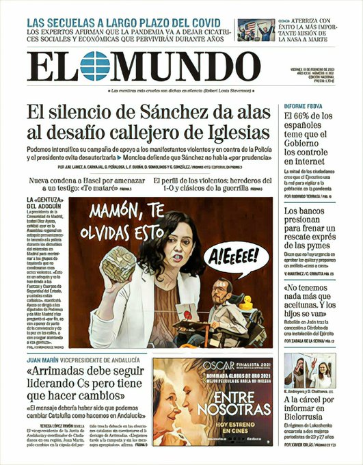 Chinchenique, la anomalía democrática, sufre posesión diabólica. Portada de Linda Galmor