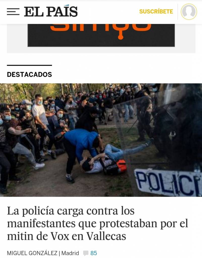 Merece la pena leer el titular de El País