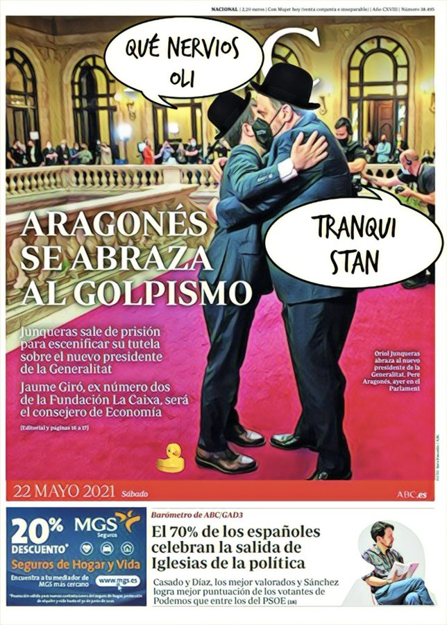 El gobierno en Cataluña queda en manos de cómicos y de paletos de pedanía. Por Linda Galmor