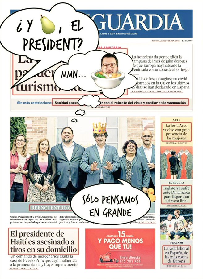 Reencuentro entre los exiliados y los entrullados catalufos. Por Linda Galmor